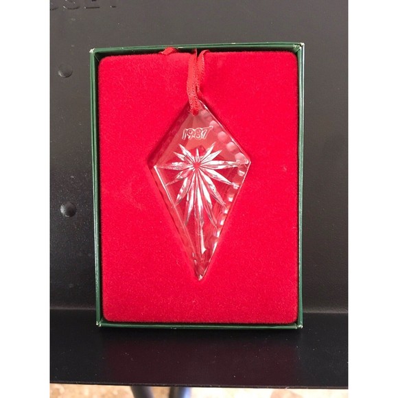Vintage 1987 Lead Crystal Star Ornament Western Germany IVEYS - Picture 1 of 1